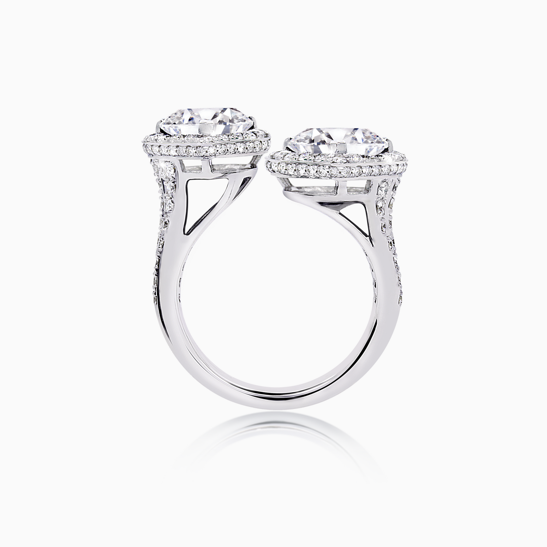 The Camille Double Heart Ring