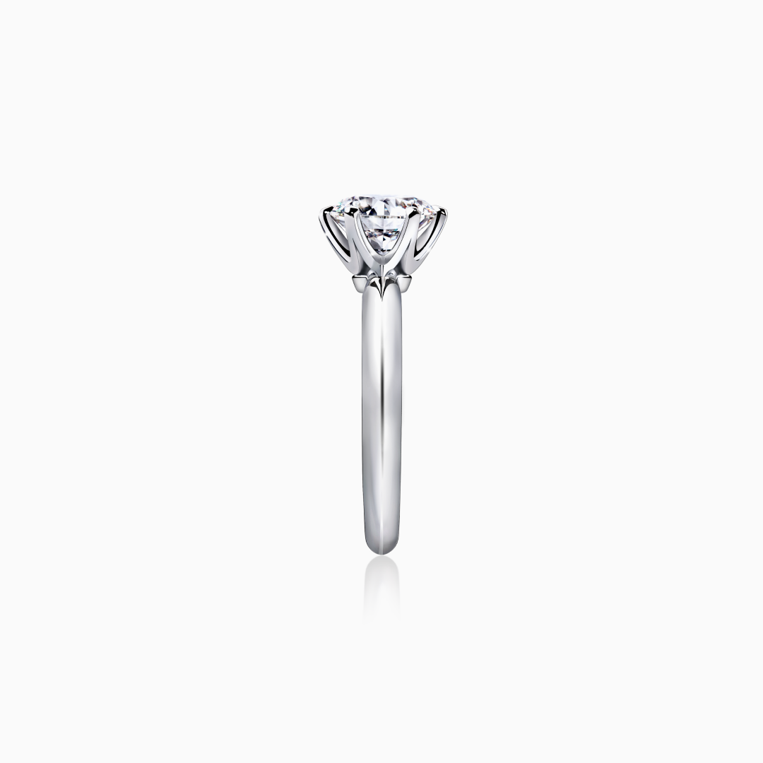 Modern Brilliant Cut Solitaire Engagement Ring
