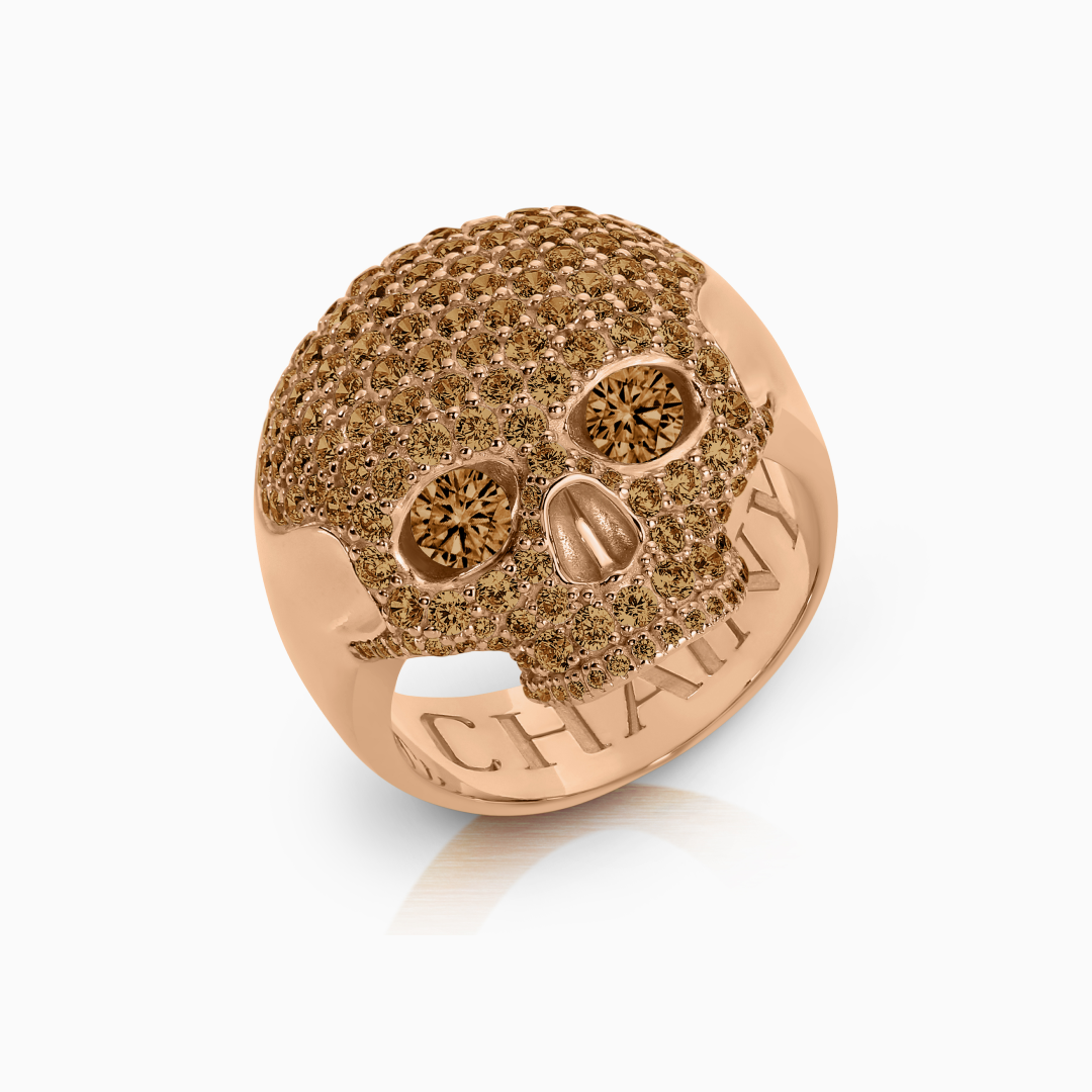 Savage Skull Ring Pave Stones