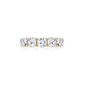 Yellow Gold, Engagement Ring, Diamonds, Natural Diamonds, GIA Certified Diamonds, Round Brilliant Cut Diamonds, Eternity Ring, Diamond Eternity Ring