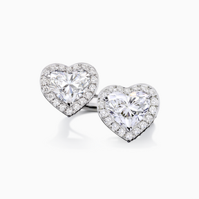 The Camille Double Heart Ring