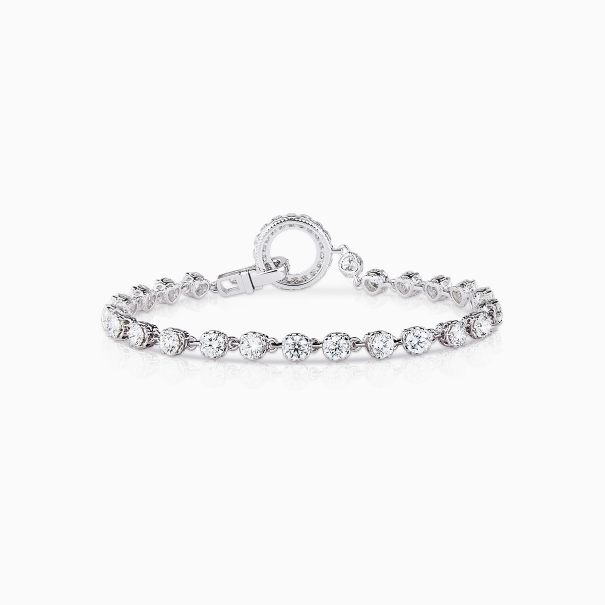 Infinity Bracelet Lab-Created White Sapphires Sterling Silver | Kay